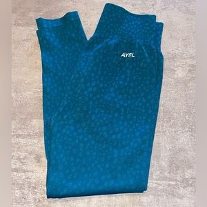 AYBL Blue Spotted Woman’s Leggings, Size L